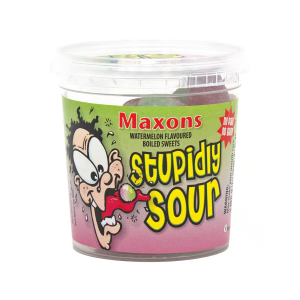 Maxons Stupidly Sour Tub Watermelon savanyú cukor 100g