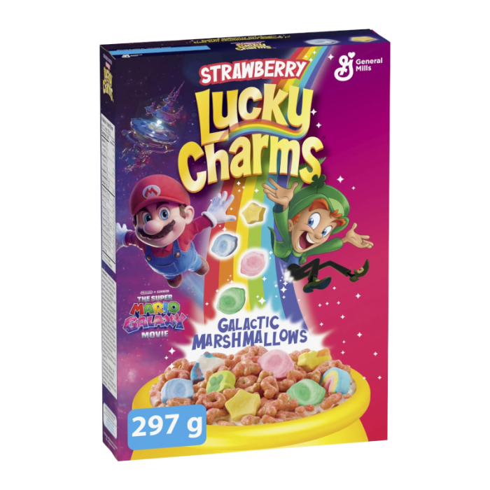 Lucky Charms Mario Galaxy epres Galactic gabonapehely malyvacukorral 297g
