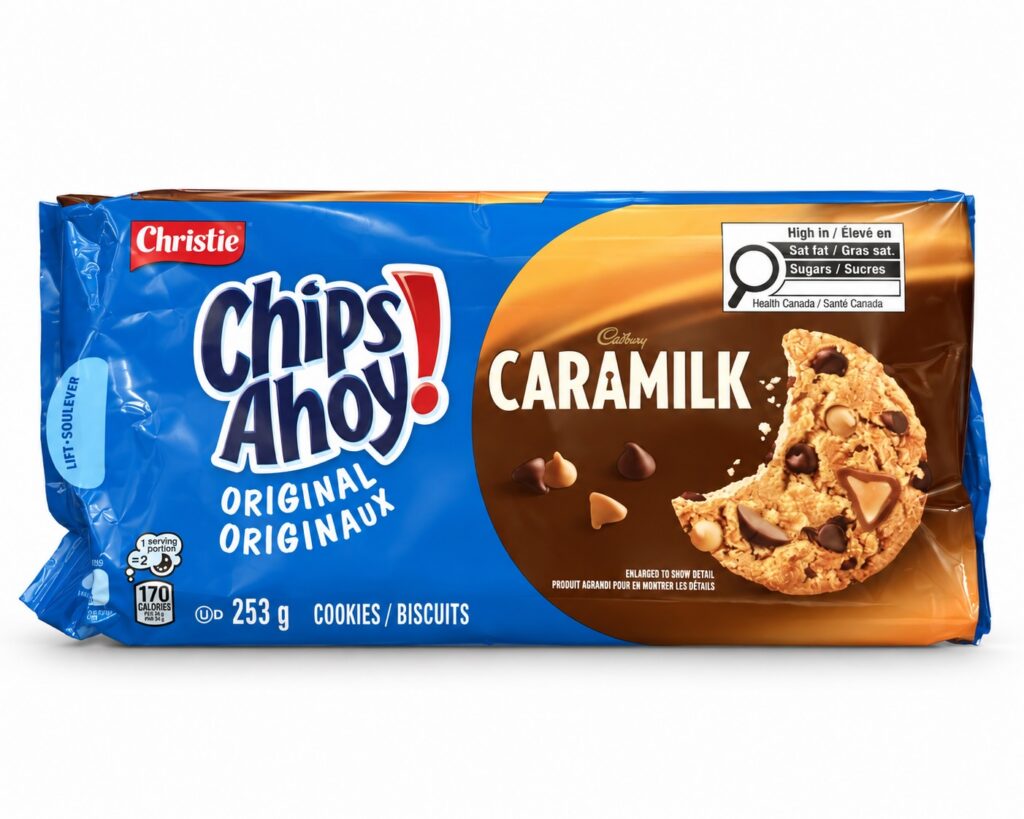 chips ahoy cadbury caramilk 253g